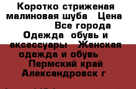 Коротко стриженая малиновая шуба › Цена ­ 10 000 - Все города Одежда, обувь и аксессуары » Женская одежда и обувь   . Пермский край,Александровск г.